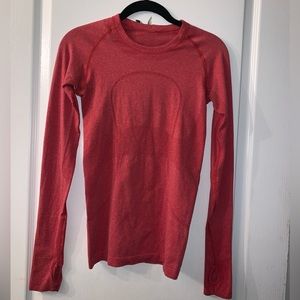 Red Lululemon size 0-2 long sleeve